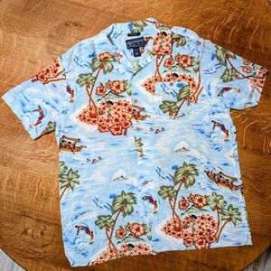 American Rag Big Tall Men's Short Sleeve Size 2X Hawaiian Shirt